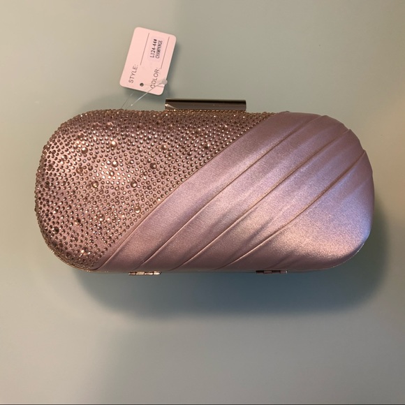Champagne/Pink Crystal Clutch - Picture 2 of 13